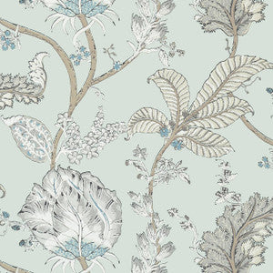 Kalamkari Vine Robin's Egg AT78737 by Anna French Wallpaper