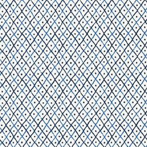 Mini Trellis Blue AT78750 by Anna French Wallpaper
