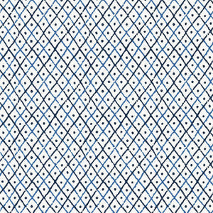 Mini Trellis Blue AT78750 by Anna French Wallpaper
