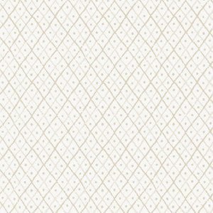 Mini Trellis Beige AT78752 by Anna French Wallpaper