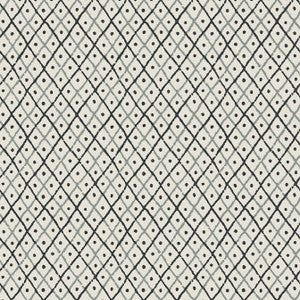 Mini Trellis Charcoal AT78756 by Anna French Wallpaper