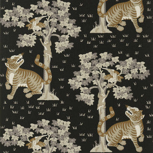 Kahna Black AT78778 by Anna French Wallpaper