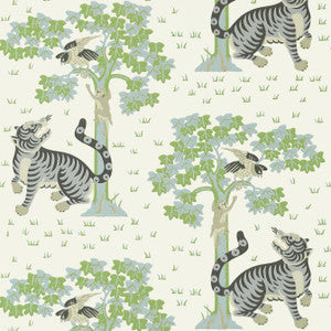 Kahna Cream and Robin's Egg AT78781 by Anna French Wallpaper