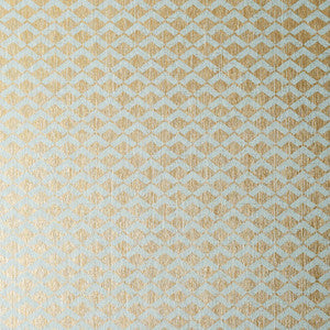 Cashiers Aqua on Metallic Gold AT79111 By Anna French Wallpaper