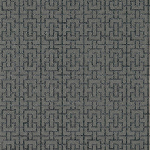 Bridle Charcoal AT79120 by Anna French Wallpaper