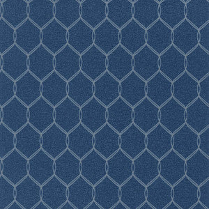 Leland Trellis Navy AT79150 by Anna French Wallpaper