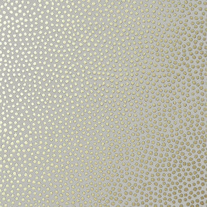 Davis Dot Metallic Gold on Pewter AT79164 By Anna French Wallpaper