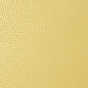 Davis Dot Maize and Metallic Pewter AT79166 by Anna French Wallpaper