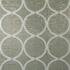 Watercourse Metallic Silver on Aqua AT7948 by Anna French Wallpaper
