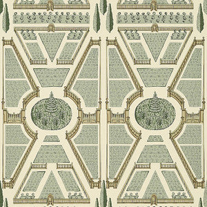 Aerial Garden Sage AT9597 by Anna French Wallpaper