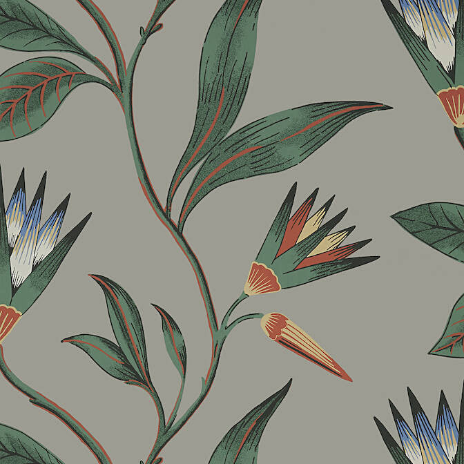 Cleo Vine Charcoal AT9616 by Anna French Wallpaper Anna French Wallpaper Cleo Vine Charcoal AT9616Wallpaper Savoy Non Woven Wallpaper U.S.A. </p><p>Repeat: V: 25.25 27 - Fabric Carolina -