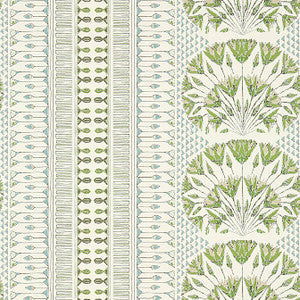 Cairo Green and White AT9623 by Anna French Wallpaper
