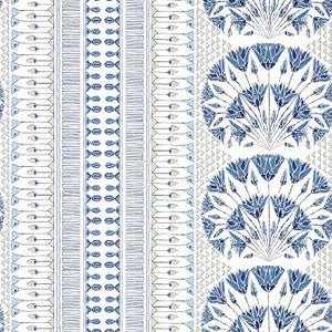 Cairo Blue and White AT9624 by Anna French Wallpaper