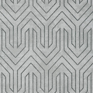 Colburn Chevron Charcoal AT9670 by Anna French Wallpaper