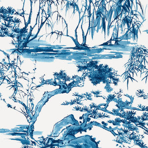 Kyoto Navy AT9826 by Anna French Wallpaper