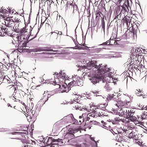 Kyoto Eggplant AT9830 by Anna French Wallpaper