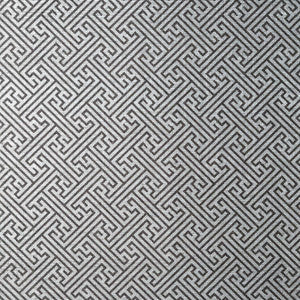 Charlotte Raffia Black and Metallic Silver AT9842 By Anna French Wallpaper