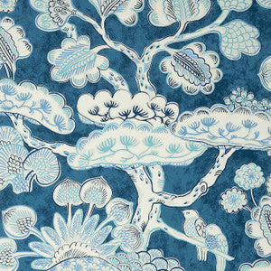 Tree House Navy AT9862 by Anna French Wallpaper