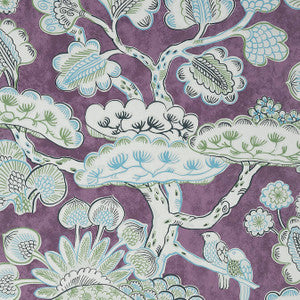 Tree House Eggplant AT9865 by Anna French Wallpaper