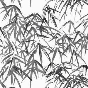 Kyoto Leaves Black AT9870 By Anna French Wallpaper