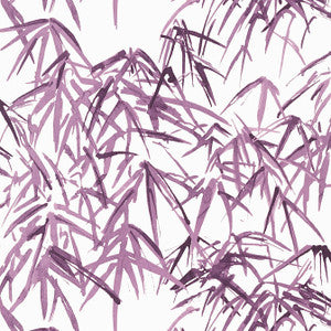 Kyoto Leaves Eggplant AT9871 by Anna French Wallpaper