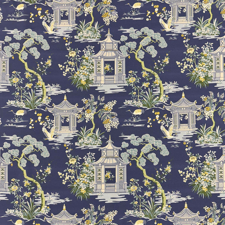Ateri Cobalt by Magnolia Fabric - 100% Cotton Mexico 80000 Horizontal: 18 and Vertical: 16.8 54 - Fabric Carolina -