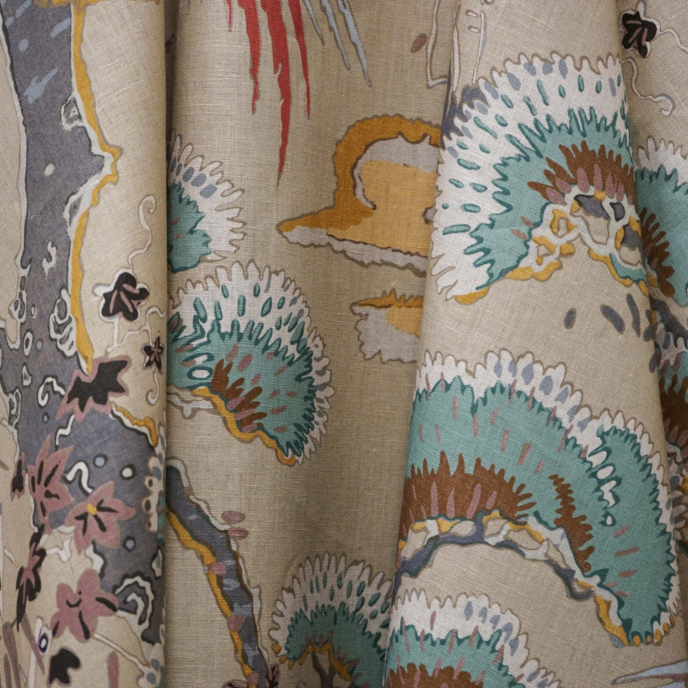 Atrium 16Sj102 by JF Fabric JF Studio 100% Linen United Kingdom 12000 Horizontal: 27 and Vertical: 47.5 56 - Fabric Carolina -