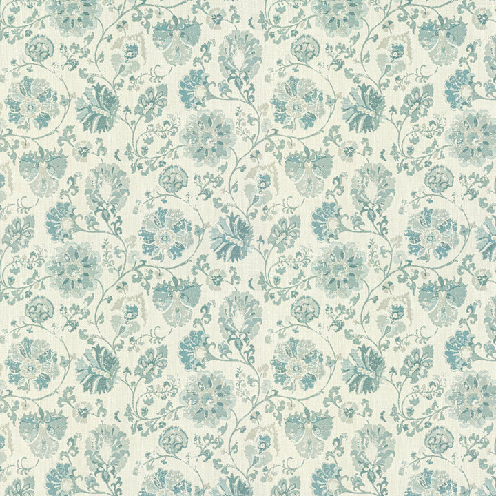 Attire 1 Caribbean by Stout Designer Fabric COMFORTABLE LIVING GLACIER/LAGOON 100%POL CHINA WYZENBEEK 37 000 DOUBLE RUB WEAR TEST (HEAVY DUTY) FLAME RETARDANT-U.F.A.C. CLASS 1 CATB 117-2013 Horizontal: 28.5 and Vertical: 28 57 in - Swanky Fabrics -