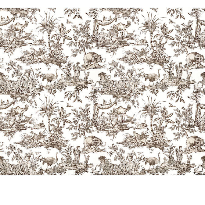 Antilles Toile Brown ATWW15169 by Anna French Wallpaper Anna French Wallpaper Antilles Toile Brown ATWW15169Wallpaper Antilles Non Woven Wallpaper UNITED STATES </p><p>Repeat: V: 45 54 - Fabric Carolina -