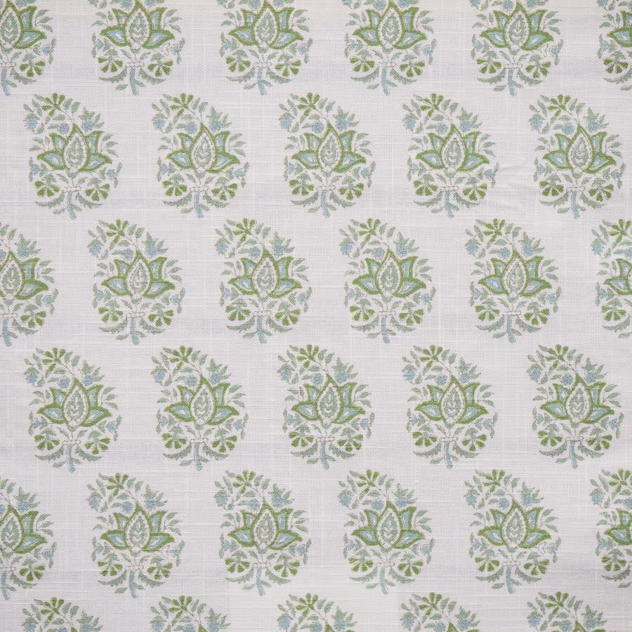 Arjan # 322 Pond by Maxwell Designer Fabric Color Theory-Vol.Viii Rosemary 100% COTTON SPAIN V-6.5" H-3" 55" - Swanky Fabrics -