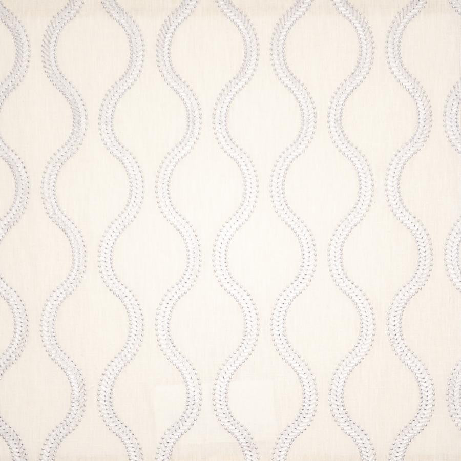 Adorn # 409 Platinum by Maxwell Designer Fabric Color Theory-Vol. Ix Birchbark BASE: 62% POLYESTER
48% COTTON EMB: 100% RAYON INDIA V-4.5" H-3.8" 55" - Swanky Fabrics -