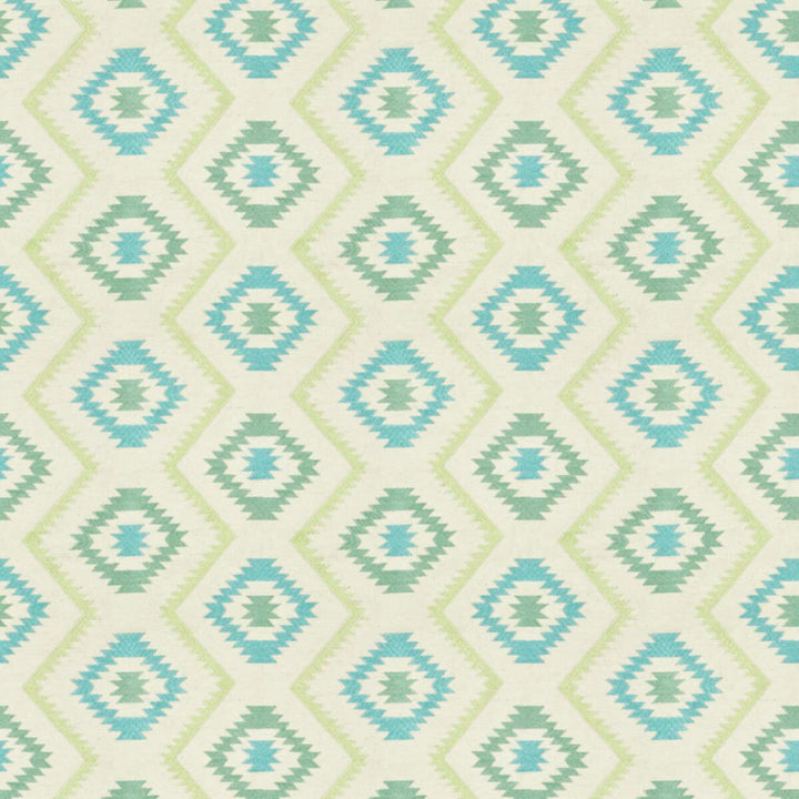 Auckland 3 Seaglass by Stout Fabric Rainbow Library Spa/Teal 38% Spun Viscose 31% Polyester 31% Linen Viscose Embroidery CHINA CATB 117-2013 FLAME RETARDANT-U.F.A.C. CLASS 1 (OR A) Horizontal: 10.875 and Vertical: 11.875 54 in - Fabric Carolina -