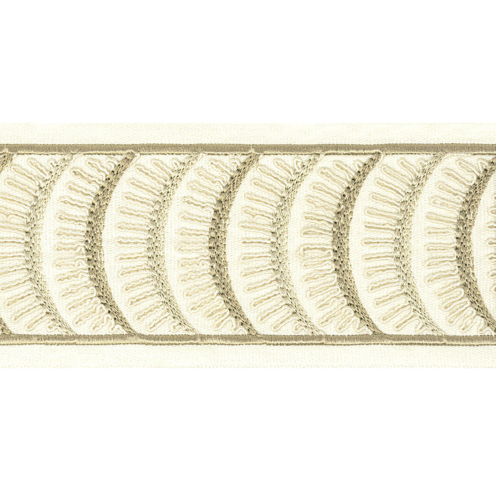 Aura Tape 2 Sandune by Stout Trim Stout Trim Aura Tape 2 SanduneTrim STITCHED UP TRIM INDIA </p><p>Repeat: H: 4.000, V: 1.875 4 in - Fabric Carolina -