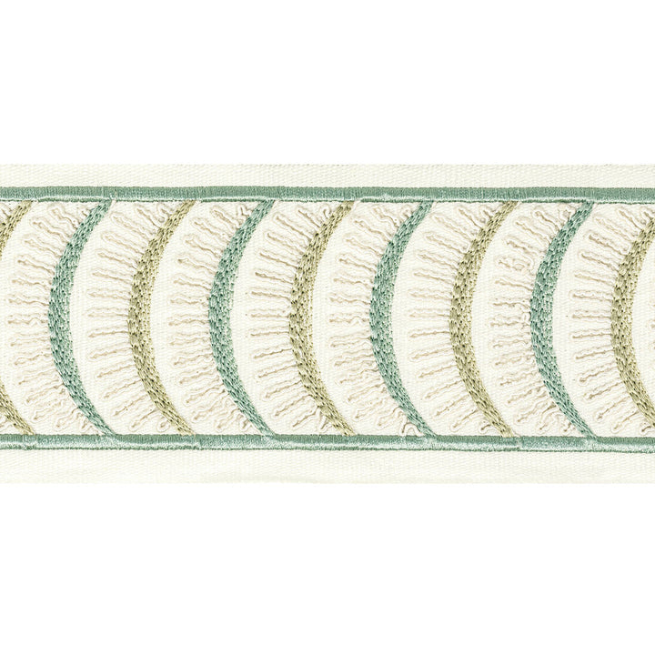 Aura Tape 4 Shoreline by Stout Designer Trim STITCHED UP TRIM 100%COT %BEMB INDIA Horizontal: 4.000 and Vertical: 1.875 4 in - Swanky Fabrics -