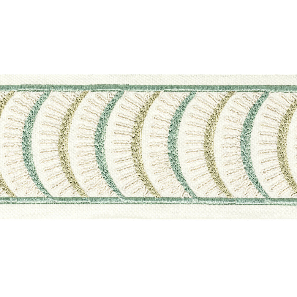 Aura Tape 4 Shoreline by Stout Trim STITCHED UP TRIM 100%COT %BEMB INDIA Horizontal: 4.000 and Vertical: 1.875 4 in - Fabric Carolina -