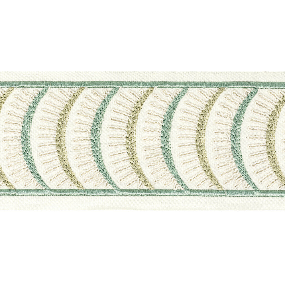 Aura Tape 4 Shoreline by Stout Trim Stout Trim Aura Tape 4 ShorelineTrim STITCHED UP TRIM 100%COT %BEMB INDIA </p><p>Repeat: H: 4.000, V: 1.875 4 in - Fabric Carolina -