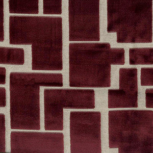 Radiate 17 Wine by ABBEYSHEA Fabric