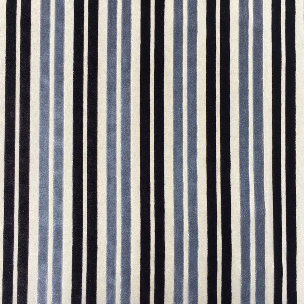 Aurora Indigo/Silver by Europatex Fabric Aurora 100% Polyester China 20,000 Double Rubs Horizontal: 2.6" and Vertical: N/A 56" - Fabric Carolina -