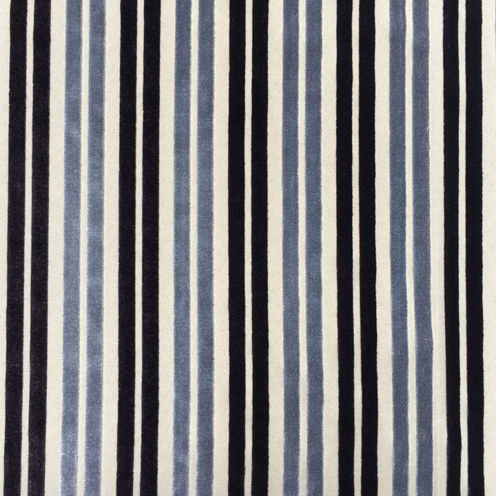 Aurora Indigo/Silver by Europatex Fabric Aurora 100% Polyester China 20,000 Double Rubs Horizontal: 2.6" and Vertical: N/A 56" - Fabric Carolina -
