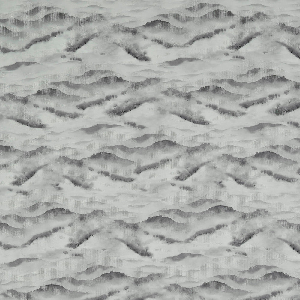 Autumn 4 Pewter by Marcus William Fabric KAI/MARCUS WILLIAM HEATHLAND 45%POL 30%SVI 17%COT 8%LRX INDIA Horizontal: 27.500 and Vertical: 33.000 55 in - Fabric Carolina -