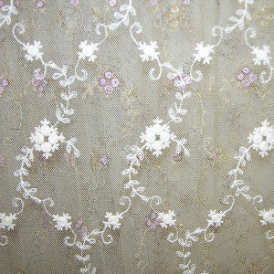 Florinette Sheer/Ecru by Old World Weavers Fabric