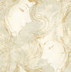 Chadwick Portrait Metallic Gold and Off-White AV50108 by Seabrook Designs Wallpaper