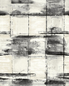 Curie Texture Metallic Ivory and Ebony by Seabrook Wallpaper