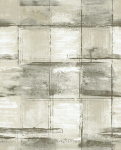 Curie Texture Metallic Ivory and Charcoal by Seabrook Wallpaper