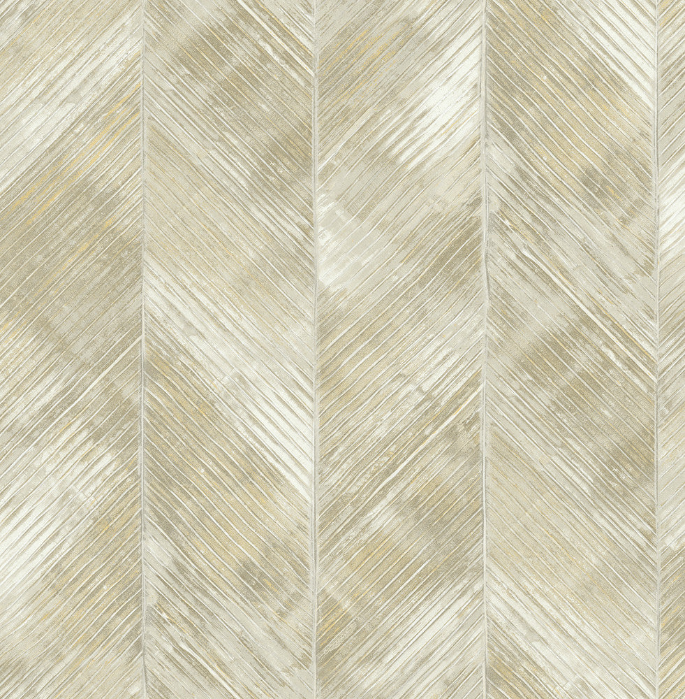 Hubble Texture Metallic Gold and Ivory by Seabrook Wallpaper Avant Garde United States 56.05 20.87" 20.5" - Fabric Carolina -