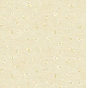 Hubble Dots Metallic Chanmpagne by Seabrook Wallpaper