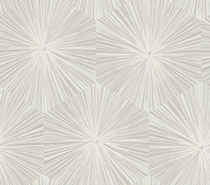 Chadwick Starburst Metallic Champagne and Off-White by Seabrook Wallpaper