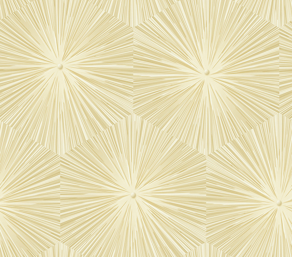 Chadwick Starburst Metallic Gold and White by Seabrook Wallpaper Avant Garde United States 56.05 18" 20.5" - Fabric Carolina -