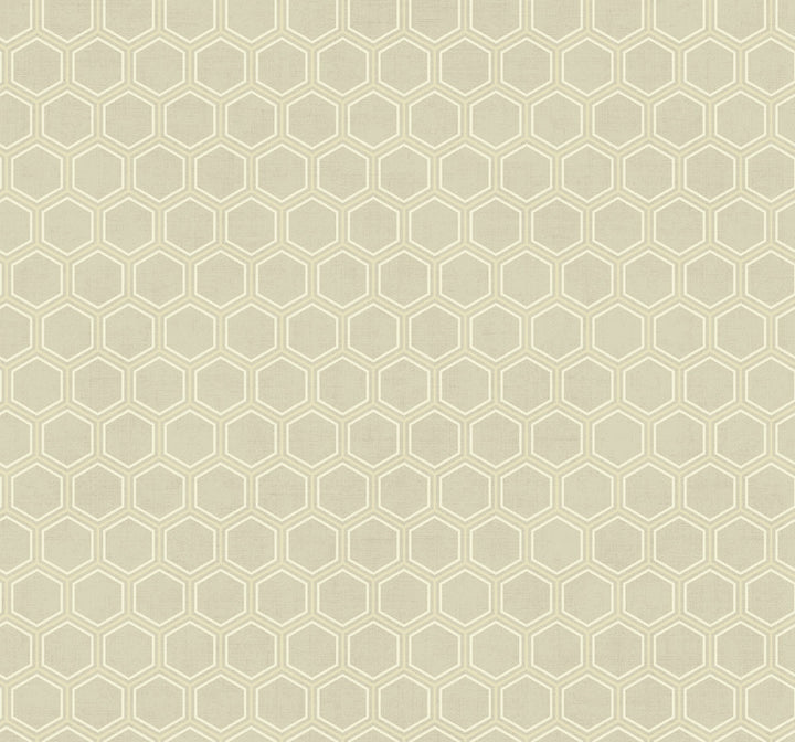 Curie Geo Beige and Silver by Seabrook Wallpaper Avant Garde United States 60.75 3.6" 27" - Fabric Carolina -