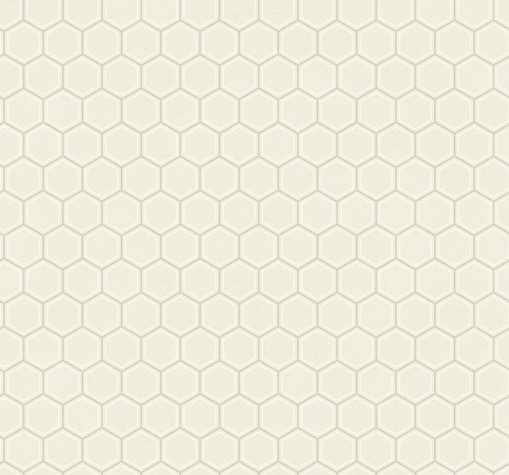 Curie Geo Metallic Silver and Pearl by Seabrook Wallpaper Avant Garde United States 60.75 3.6" 27" - Fabric Carolina -